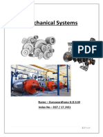 Portfolio of Mechanical System