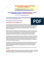 Los docentes funciones, Roles, Competencias necesarias , formación