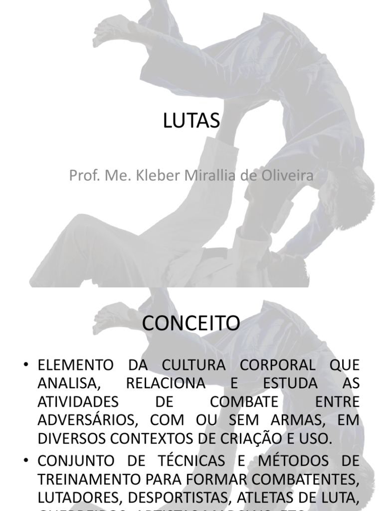 Conceitos e Tipos de Lutas | PDF