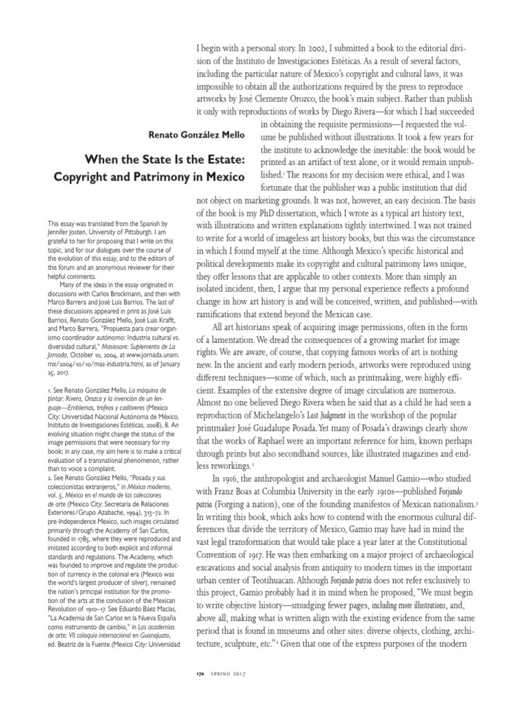 State and Mexico Law of CopyrightsContentServer PDF Mexico Property