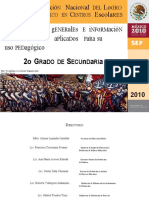 Análisis de los reactivos de ENLACE 2010 para Español, Matemáticas e Historia en 2o grado de Secundaria