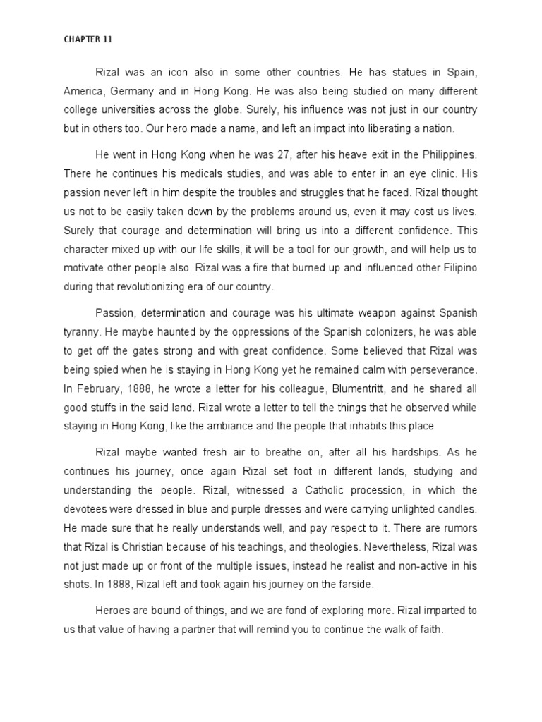 Chapter 11 RIZAL | PDF | History