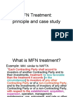 MFN Treatment: Principle and Case Study