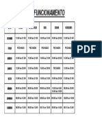 Horario de Funcionamento Atualizado