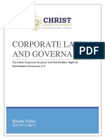 Corporate Law and Governance: Shareholders' Rights