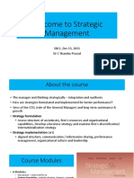 SM1 Welcome To Strategic Management