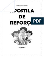 Apostila de Reforço 3 - 5º Ano