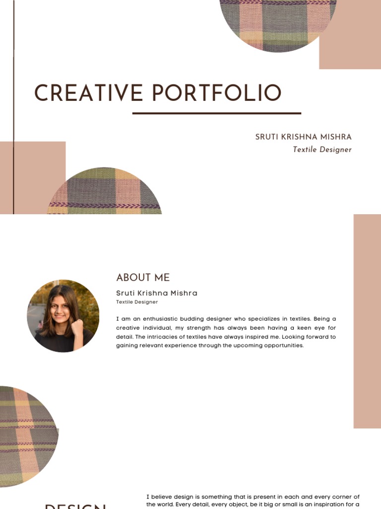 Textile Design Portfolio | PDF | Decorative Arts