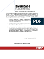 COMUNICADO MODALIDAD PRESENCIAL - NUEVAS ACCIONES 2020-2 - Interno (1)
