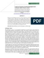 Fault Detection on Radial Power Distribution