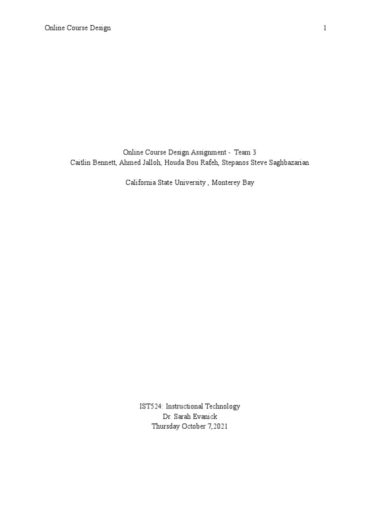 Computer Science Course Design in Canvas | PDF | Educational Technology ...