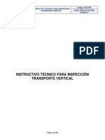Instructivo Técnico para Inspección Transporte Vertical