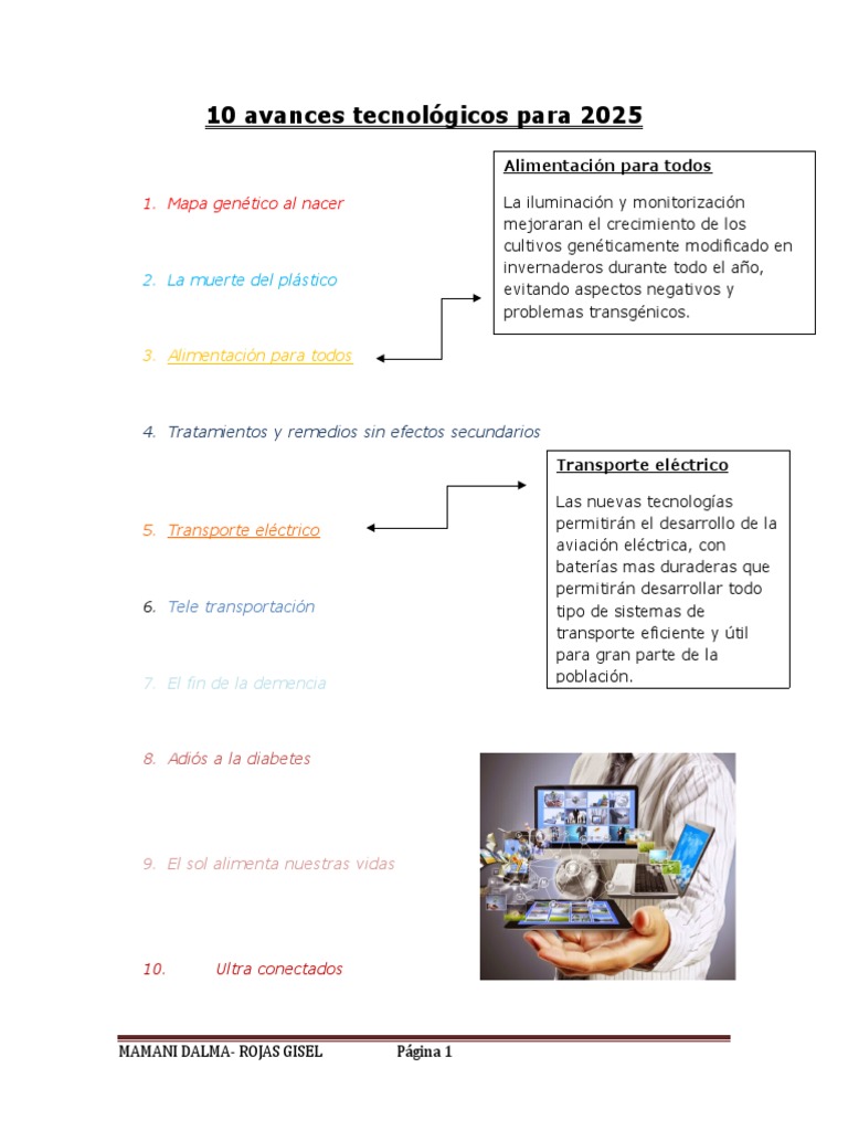 10 Avances Tecnológicos Clave 2025 | PDF