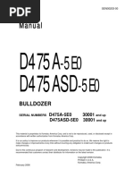 Shop Manual KOMATSU D475A-EO