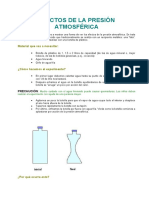 Efectos de La Presión Atmosférica