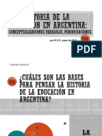 Una historia de la educación en argentina
