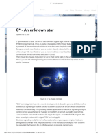C - An Unknown Star