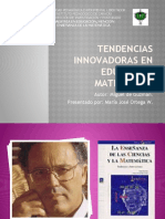 Tendencias innovadoras en educación matemática