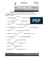 Writing 2: Comparative and Superlative Adjectives