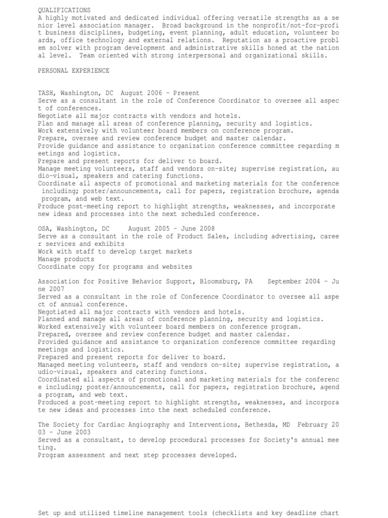 Meeting Planner or Event Planner or Conference Planner PDF