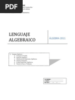 Documento 1 Lenguaje Algebraico