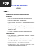 OS Module 1 Complete Solutions