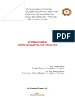 Informe Gestiòn Ceif