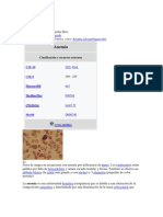 Anemia por deficiencia de hierro: frote de sangre que muestra eritrocitos pálidos y de tamaños variables