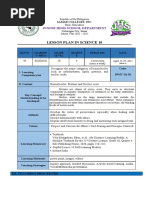 Lesson Plan in Science 10: Junior High School Department