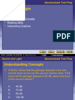 Sound and Light: - Understanding Concepts - Reading Skills - Interpreting Graphics