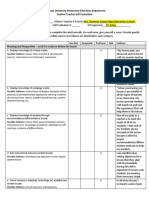 Student Teaching Self Evaluation