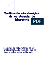 Clasificacion Microbiologica de Los Animales de Laboratorio