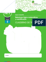 Cuaderno de Trabajo: Relaciones Lógico-Matemáticas y Cuantifi Cación