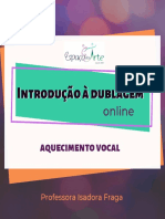 PDF - Curso online Introducao a dublagem - VOZ