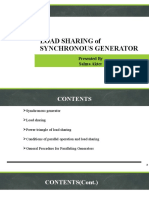 Load Sharing of Synchronous Generator