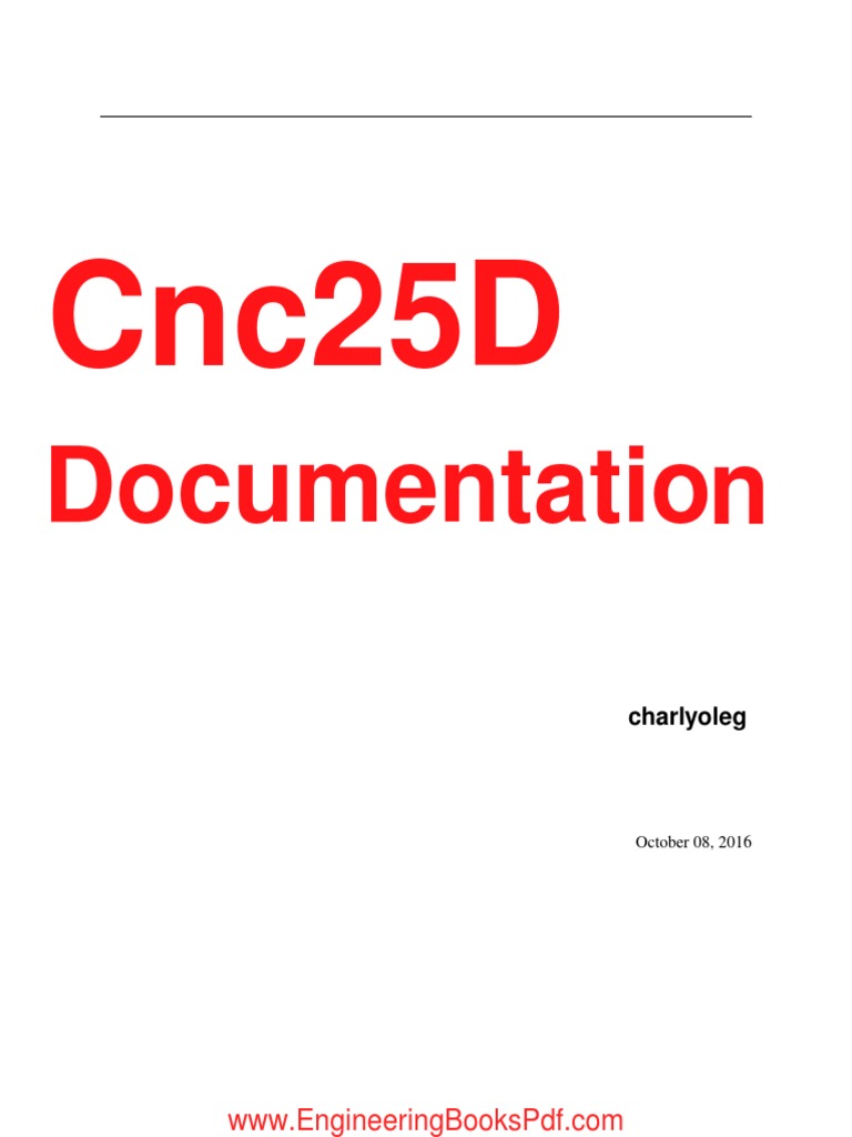 CNC 25D Documentation | PDF | Python (Programming Language) | Scripting ...