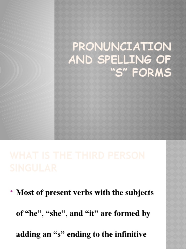 Third Person Singular Verb Forms | PDF | Language Arts & Discipline
