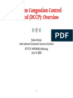 Datagram Congestion Control Protocol (DCCP) : Overview