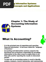 Chapter 1: The Study of Accounting Information Systems