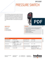 Display Pressure Switch: Applications Features