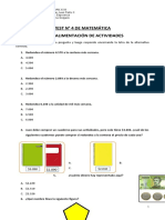 Test Matemática #4. Semana Del 10 de Agosto Al 14 de Agosto.