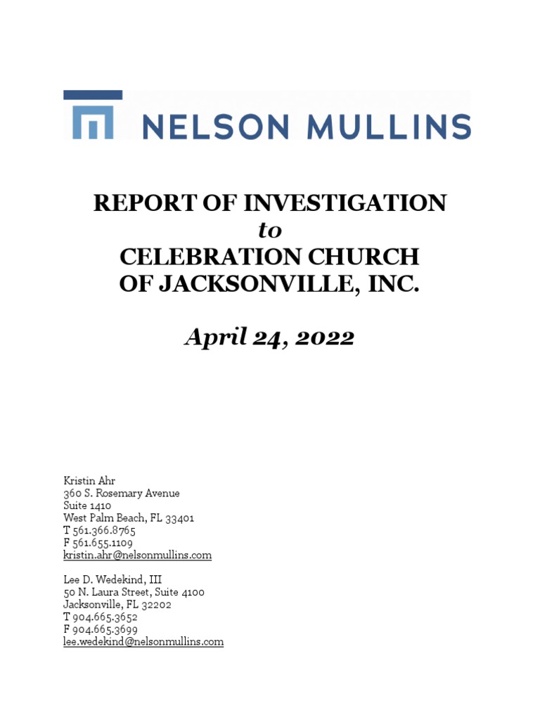 Weems Investigation Report | PDF | Loans | Leadership