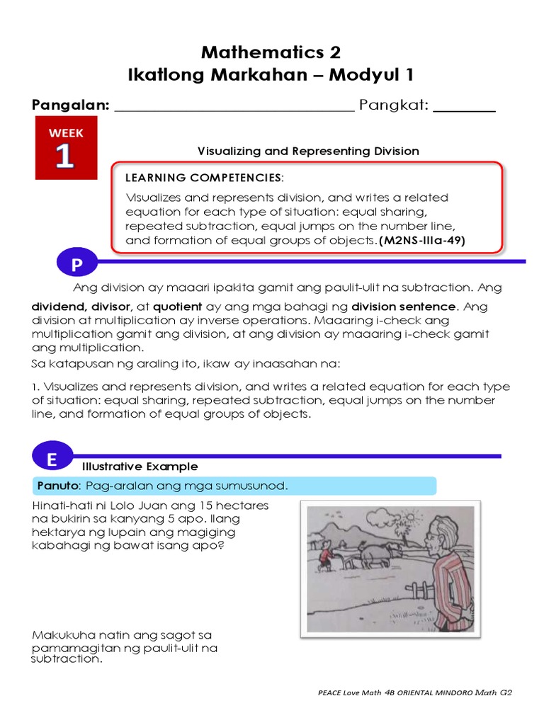 MATH2 q3WEEK1 | PDF