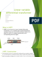 LVDT: Linear Variable Differential Transformer: Presented By: Shantanu Inderesh Harsh Presentation Made By: Shantanu