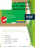 Clasificación Del Párrafo Según Su Estructuración.