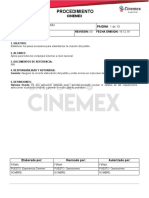 Generar pedido Cinemex