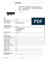 Schneider Electric ON/OFF contact block product datasheet