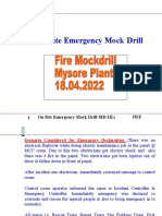 On Site Emergency Mock Drill-SID-III
