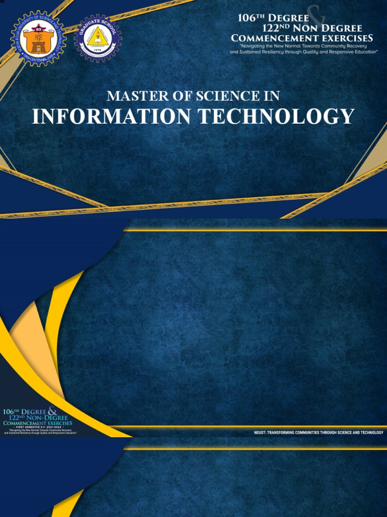 Master of Science In: Information Technology | PDF
