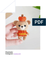 Mini Oso Calabazas PDF Amigurumi Patron Gratis